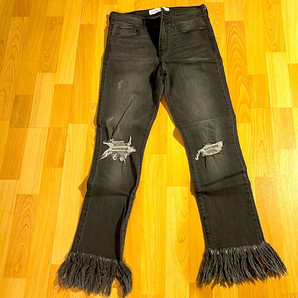 Bling, monkey, jeans, cool gray color